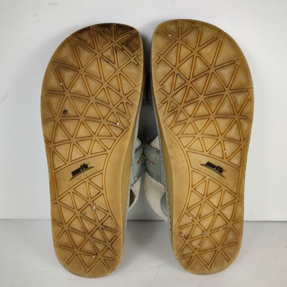 Earth U.S Patent Pending Latex Baby Blue Leather Upper Melody Sandals *Women 9 - Picture 8 of 8